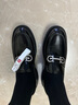 菲拉格慕（Ferragamo）男士GALLES系列GANCINI扣飾莫卡辛鞋皮鞋單鞋樂福鞋厚底鞋0758380 黑色 EEE 43 /品牌原碼 9 曬單實拍圖