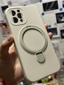 耐釋 適用蘋果15pro手機殼iphone15promax鏡頭全包防摔防爆液態(tài)硅膠磁吸支架不沾指紋時尚網紅男女新款 古董白 15promax/6.7寸3攝像頭 曬單實拍圖