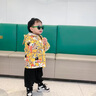 G.DUCKKIDS小黃鴨童裝男童外套春秋裝2023新款兒童夾克中小童風衣男寶寶棒球 綠色小熊夾棉加厚 80 曬單實拍圖