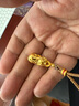 周大生足金吊墜黃金貔貅時尚自戴首飾男女款本命年情人節(jié)爸爸父親節(jié)禮物 約6.6g（大版）贈咖色頸繩 曬單實拍圖