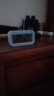 CTRLEND電子鬧鐘學生智能夜光大屏幕電子鐘多功能溫濕度顯示智能床頭鬧鐘 天空藍【充電款】智能播報 曬單實拍圖