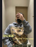 巴利（BALLY）休閑衛衣新款灰色連帽衛衣男女同款寬松時(shí)尚印花衛衣 6305017 淺灰色 M 曬單實(shí)拍圖