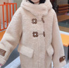 G.DUCKKIDS童裝門(mén)店品牌 兒童保暖外套女童2025秋冬新款中長(cháng)款羊羔絨毛大衣6 溫柔咖 160 cm 曬單實(shí)拍圖