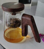 辰星佑飄逸杯泡茶壺?zé)o桿磁吸一鍵下水高檔茶具茶水分離泡花茶壺 D21-S+4杯+木托 曬單實(shí)拍圖