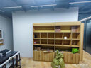 雅仕邦 現(xiàn)代簡約商用實(shí)木茶葉柜茶水柜超市貨柜展示柜貨架茶具擺放架 單柜120*30*215 淺胡桃色 曬單實(shí)拍圖