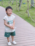 幼歌（YOUGE）嬰幼兒夏季新款小熊涼感無袖背心寬松柔軟透氣短褲套裝 水墨綠短褲 110 cm 曬單實拍圖