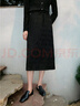 玖姿·安娜蔻New Vintage優(yōu)雅浪漫絲絨半身裙長(zhǎng)裙女2024秋款 花黑 XL 曬單實(shí)拍圖