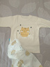 舒貝怡兒童睡衣純棉寶寶內(nèi)衣套裝新春款家居服嬰兒衣服秋衣秋褲黃100CM 曬單實拍圖