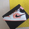耐克（NIKE）鞋子女a(chǎn)j1板鞋新款低幫舒適防滑耐磨籃球鞋子女鞋運動(dòng)鞋休閑鞋 DM8960-801白粉黑（GS款） 37.5 曬單實(shí)拍圖