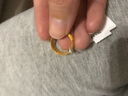 周六福（ZLF）  黃金戒指女足金簡約亮面指環(huán)時(shí)尚開口素戒 計(jì)價(jià) 12號(hào) - 4.54g 曬單實(shí)拍圖