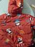 babylove寶寶外套冬季棉服拜年連帽上衣嬰幼兒喜慶夾棉保暖紅棉襖過年衣服 曬單實(shí)拍圖