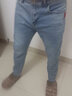 NASALIKE2025夏新款淺色刺繡牛仔褲男日系潮流修身彈力小腳褲男士休閑長(zhǎng)褲 K05淺藍(lán)色九分褲 30 曬單實(shí)拍圖