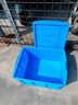 藍色加厚塑料周轉箱可配蓋子物流中轉倉庫塑膠框工業(yè)收納膠箱現貨 465-280箱（530*385*290） 默認:藍色(如需其他顏色備注:黃/綠/紅/白) 曬單實(shí)拍圖