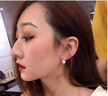 CHOMELTINEE蝴蝶結(jié)貝珠耳釘女法式網(wǎng)紅高級(jí)感禮物小耳墜精致氣質(zhì)貝珠耳飾 金色貝珠耳釘 曬單實(shí)拍圖