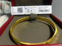 中國黃金（CHINA GOLD）足金黃金手鐲999吉言招財納福寬版送女友老婆媽媽七夕情人節(jié)禮物 凈金重約 13g 54# 曬單實(shí)拍圖