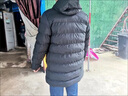 啄木鳥（TUCANO）中長款羽棉絨服男士冬季新款連帽加肥加大碼胖子棉衣服男裝外套潮 TZ9588黑色加厚保暖 XL 【130-150斤】 曬單實拍圖