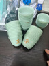 京悠雨德國品質功夫茶杯家用待客一次性品茗杯子稻殼航空硬飲水杯厚食品 【茶】字翡翠綠茶杯1袋50只 曬單實拍圖