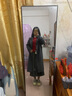 自巧小個子高腰顯瘦A字壓褶半身裙女2024冬裝新款梨型身材百褶裙 水貂灰 L （5碼） 曬單實拍圖