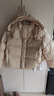 秋水伊人簡(jiǎn)約休閑鴨絨羽絨服冬季新款女裝保暖外套面包服潮 米白 S 曬單實(shí)拍圖