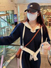 品莠遮肉顯瘦肥胖女胖子胖MM特大碼300斤春秋季寬松休閑運動(dòng)套裝時(shí)尚 上衣+長(cháng)褲 3xl_建議200-250斤 曬單實(shí)拍圖