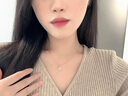 法蔻（farcoko）品牌四葉草項鏈女鎖骨鏈小清新時(shí)尚飾品情人節生日禮物送女友老婆 四葉草項鏈（玫瑰金色） -【精美高檔禮盒】 曬單實(shí)拍圖