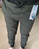 吉普（JEEP）羽絨褲男冬季休閑褲直筒加厚保暖鵝絨褲戶(hù)外運動(dòng)防風(fēng)防寒長(cháng)褲子男 深灰色 L 建議100-120斤 曬單實(shí)拍圖