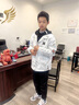 MCOMKER官方潮牌夾克男秋冬季假兩件寬松百搭外套青少年連帽加絨加厚外套 白色（NE01） XL（建議125-140斤） 曬單實(shí)拍圖