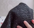 秋水伊人優(yōu)雅小香V領(lǐng)背心連衣裙秋冬新款女裝名媛風(fēng)氣質(zhì)春秋裙子女 黑色 S 曬單實(shí)拍圖
