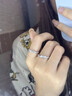 炙真銀樓月光戀人銀情侶戒指男女一對(duì)戒活口生日禮物結(jié)婚紀(jì)念日送女友老婆 京速達(dá)【月光戀人】夜光情侶對(duì)戒 曬單實(shí)拍圖