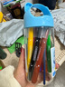 得力（deli）12色水溶旋轉油畫棒絲滑炫彩棒幼兒園兒童彩色繪畫涂鴉蠟筆考試禮物72084-12學生開學禮物 曬單實拍圖