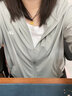 菇娘家防曬衣原紗冰絲透氣女新款防紫外線輕薄女外套大碼寬松防曬服 灰色-短款 L 推薦140斤以內(nèi) 曬單實(shí)拍圖