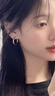 憶瑾法式圈圈耳環(huán)簡(jiǎn)約小眾設(shè)計(jì)925純銀素圈耳扣養(yǎng)耳洞氣質(zhì)高級(jí)感耳飾 圈圈耳環(huán)【銀色】 曬單實(shí)拍圖