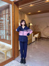 WASSUP JOYZON品牌運動(dòng)服套裝女寬松大碼春秋新款時(shí)尚學(xué)生加絨休閑兩件套跑步服 粉黑色（春秋款兩件套） S（建議75-95斤） 曬單實(shí)拍圖