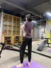 朵梵蓮（Duofanlian）晨跑步運動套裝女士2024新款春秋季健身速干衣戶外瑜伽服女健身服 8850紫色長袖+紫邊長褲 M 曬單實拍圖