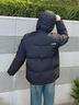National Geographic國家地理GOLDENMOLE熱反射鵝絨連帽短款保暖戶外面包服羽絨服男冬 碳黑色CARBON BLACK M 曬單實拍圖