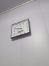 七王星现代简约长方形日历挂钟家用电子石英钟带温度钟表墙壁挂表免打孔 7616黑边日历 30乘33厘米 实拍图