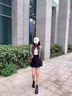 達(dá)芙妮厚底女款2025年秋冬新款高跟加絨保暖后拉鏈粗跟短靴馬丁靴女靴子 黑色 37 曬單實(shí)拍圖