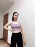 運(yùn)動(dòng)內(nèi)衣女瑜伽服防震跑步跳繩背心上衣防下垂外穿一體文胸聚攏 紫色【固定杯】 S 【建議70斤-85斤】 曬單實(shí)拍圖