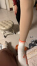 舒爾美 醫(yī)用彈力襪男女通用靜脈曲張 二級壓力長筒襪 膚色露趾 M 曬單實拍圖