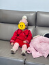 戴維貝拉（DAVE＆BELLA）國風(fēng)女寶寶網(wǎng)紗裙女童毛衣連衣裙冬裝新年童裙洋氣小童裙子 中國紅【現(xiàn)貨】 100 cm（建議身高90-100cm） 曬單實拍圖