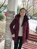 俞兆林媽媽裝冬裝中長(cháng)款羽絨服女棉衣外套60歲中老年人棉服大碼奶奶棉襖 XY-9858 酒紅色【棉服】  加厚 XL 【建議105-120斤左右】 曬單實(shí)拍圖