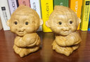 崖柏木雕刻十二生肖全套鼠?；⑼谬埳唏R羊猴雞狗豬汽車(chē)擺件手把件 猴 曬單實(shí)拍圖