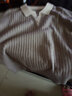 歌米拉（Gemila）針織衫女翻領(lǐng)毛衣春秋女士打底衫新款休閑寬松內搭洋氣可外穿上衣 卡其 XL 120-130斤 曬單實(shí)拍圖