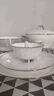 法漫玫(Famanmei)高檔骨瓷餐具銀邊碗盤碟組合景德鎮(zhèn)陶瓷碗筷套裝禮品 銀色浪漫42頭禮盒 曬單實(shí)拍圖