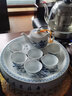 恒古（Heregur）潮汕功夫茶具整套家用泡茶套裝10英寸圓形青花陶瓷茶盤潮州小型現(xiàn)代簡約中式復(fù)古 青花牡丹-10英寸8件套茶壺裝 曬單實拍圖