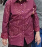 梵花秀（fanhuaxiu）媽媽裝春秋洋氣外套高貴中老年女式風(fēng)衣新款中年女裝春裝老年衣服 紅色高品質(zhì)外套 2XL 建議穿125-140斤 曬單實(shí)拍圖