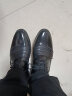 红蜻蜓皮鞋男商务正装男鞋系带舒适单鞋德比鞋婚鞋 WBA8140黑色38 实拍图