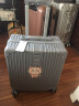 ULDUM行李箱小型拉杆箱旅行箱皮箱网红学生密码箱登机箱18吋化妆箱旅游 登机箱|奢华银 18英寸 实拍图