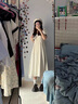 熒蒂連衣裙女2025新款夏季感法式氣質(zhì)連衣裙教資面試服裝小眾長裙子 圖片色 M 曬單實(shí)拍圖