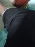 楠子漢 運(yùn)動七分褲男夏季寬松加肥加大碼過膝短褲ins潮大碼卷邊格子闊腿7分褲 黑色 4XL 曬單實(shí)拍圖